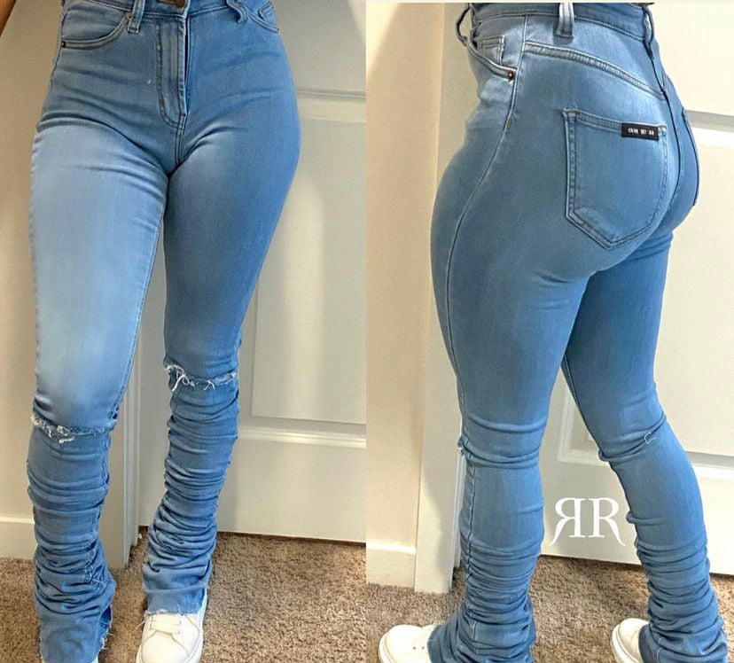 Stacked jeans